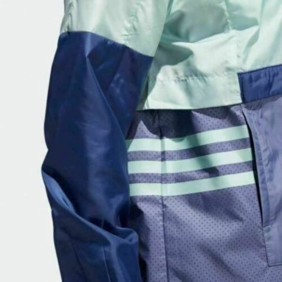 Adidas ID Women's Lilac Purple Green Woven Shell Anorak Rain Jacket Outw… - Picture 11 of 11